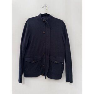Massimo Dutti Zipper and BUTTONED KNIT CARDIGAN WITH POCKETS WITH REMOVABLE LINI